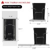 Under Cabinet Pull Out Trash Can Holder Kitchen Sink Waste Container Slide Out Shelf Recycling Bin, Heavy Duty Steel Frame, Trash Can Not Included - 2 of 4