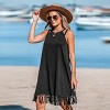 Women's Boho Chic Tassel Trim Sleeveless Swing Dress - Cupshe - 2 of 4