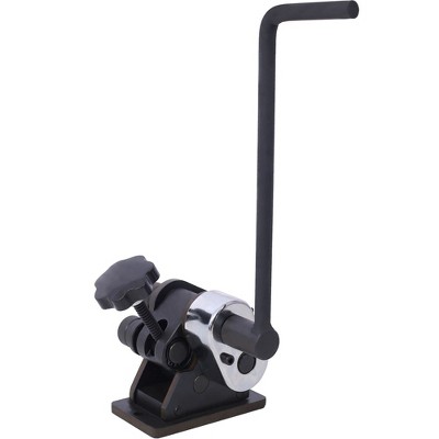 Hardened Steel Portable Ring Manual Roller Bender up to1/4" Round Steel & 1" x 3/16" Flat Steel, 13-1/2'' Long Handle