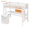 Twin Size Loft Bed with Desk and Writing Board - 4 of 4
