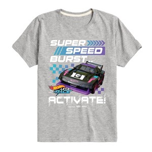 Boys' - Hot Wheels - Let's Race Super Speed Burst Activate Short Sleeve Graphic T-Shirt - 1 of 4