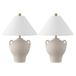 Rowyn 18.25" Table Lamp (Set of 2) - TBL4638 - Beige - Safavieh - 1 of 4