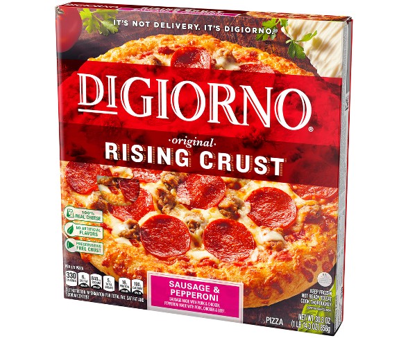 DiGiorno Sausage & Pepperoni Rising Crust Frozen Pizza - 30.3oz
