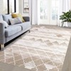 Cozy Chenille Geometric Rug, Foldable & Washable, Kid & Pet Friendly, Durable Edges for Stylish High-Traffic Spaces - 4 of 4