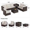 8 Pieces Outdoor Patio Furniture Set with Storage - 2 of 4