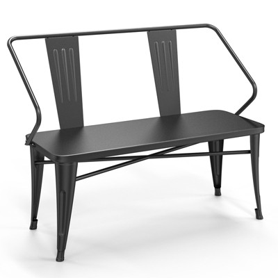 Karl Home | 45-In Industrial Metal Outdoor  Bench