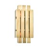 Livex Lighting Greenwich 2 - Light Wall Light in  Natural Brass - 3 of 4