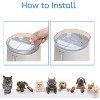 Nispira WF20/CF20 Cat Water Fountain Filters Replacement for HomeRunPet Water Fountain Dispenser 68oz/2L Wireless Pumps Black Sponge, 12 Packs - 4 of 4