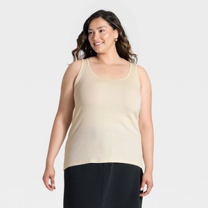 Women's Slim Fit Layered Tank Top - A New Day™ - 1 of 3