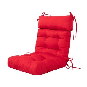 ARTPLAN All Weather Chair Outdoor Cushions of Adirondack Chair with High Back Wicker Tufted Pillow for Outdoor Furniture - 1 of 4