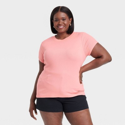 Women's Short Sleeve Ribbed T-Shirt - A New Day™