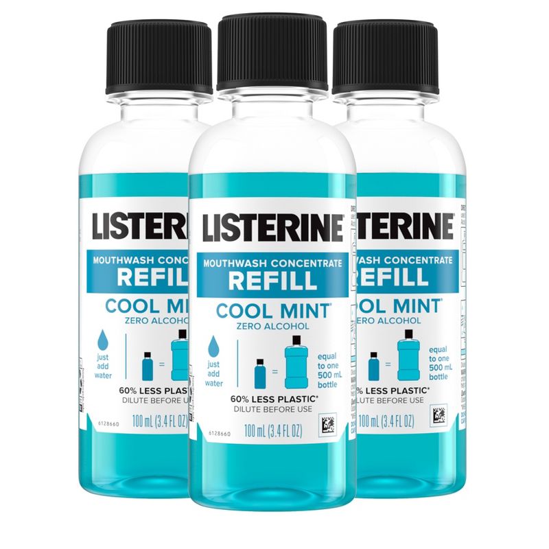 Listerine Concentrate Refill Pack Mouthwash - 3.4 fl oz/3ct, 3 of 8