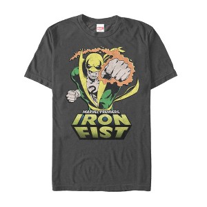 Men's Marvel Iron Fist Punch T-Shirt - 1 of 4