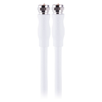 Philips 25' RG6 Coax Cable - White