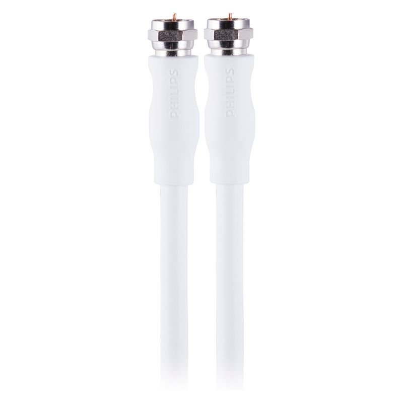 Philips 25' RG6 Coax Cable - White, 1 of 8