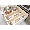 iDESIGN Renewable Wood Collection in Paulownia Wood Expandable Tall Drawer Divider Insert: Kitchen Cabinet Organizer, 17" Depth - 4 of 4
