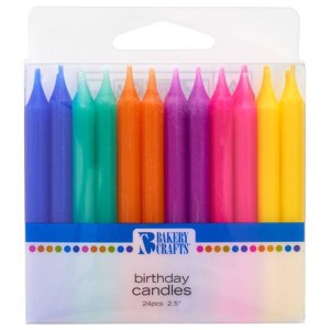 Bakery Crafts Good Vibes Smooth 2.5" Candles - 24ct - 1 of 4