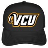 Official Virginia Commonwealth University Primary Logo Foam Snapback Trucker Hat for Men and Women Black One Size - 2 of 4