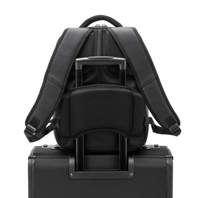 Alpine Swiss Olsen 13” Laptop Travel Backpack Genuine Leather Slim Business Travel Carry On Daypack Black — фото 6