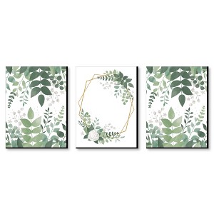Big Dot of Happiness Boho Botanical - Greenery Wall Art and Room Decor - 7.5 x 10 inches - Set of 3 Prints - 1 of 4