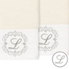 Set of 2 Monogrammed Towels  - Linum Home Textiles - 2 of 3