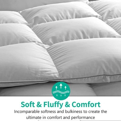 King Size White Cotton Winter-Weight Down Comforter