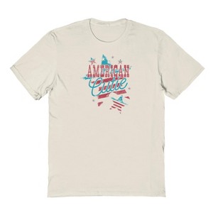 Rerun Island Men's Americancutie Short Sleeve Graphic Cotton T-Shirt - 1 of 2