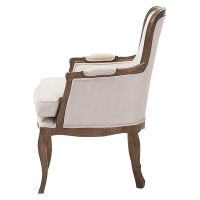 Napoleon Traditional French Accent Chair with Ash Wood Frame