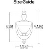 attop Single Front Door Knocker, Satin Nickel 6.2 Inch Door Hardware Door Knockers for Front Door - 2 of 3