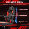 Vynxaria Gaming Chair - PU Leather Computer Chair Ergonomic Office Chair w/ Lumbar Support, Height Adjustable Rolling Desk Chairs w/ Flip-up Armrests - 4 of 4
