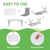 SUGIFT 6ft Folding Table for Indoor Outdoor Camping Party , White - 3 of 4