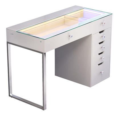 VANITII Diana Vanity Desk, White