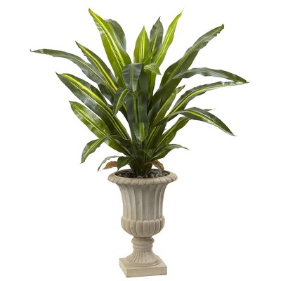 Nearly Natural 5-ft Dracaena Plant With Urn (real Touch) : Target