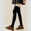 Anna-Kaci Soft Stretch Over-the-Knee Socks with Ribbed Texture, Smooth Seam Finish, Flexible Comfort Cuff and Lightweight Everyday Knit Design - 2 of 2
