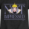 Girls' - Disney Villains - Not Impressed Fitted Short Sleeve Graphic T-Shirt - 2 of 4