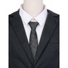 Elerevyo Men's Pre-Tied Texture Adjustable Zipper Neckties for Formal - 4 of 4