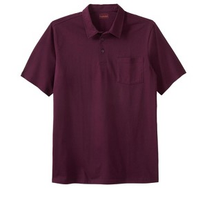 KingSize Men's Big & Tall Heavyweight Jersey Polo Shirt - 1 of 4