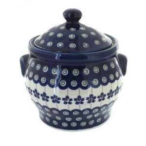 Blue Rose Polish Pottery 1098 Zaklady Medium Canister - 1 of 1