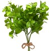 Northlight Japanese Boxwood Leaf Artificial Bundles - 15" - Set of 6 - 3 of 4