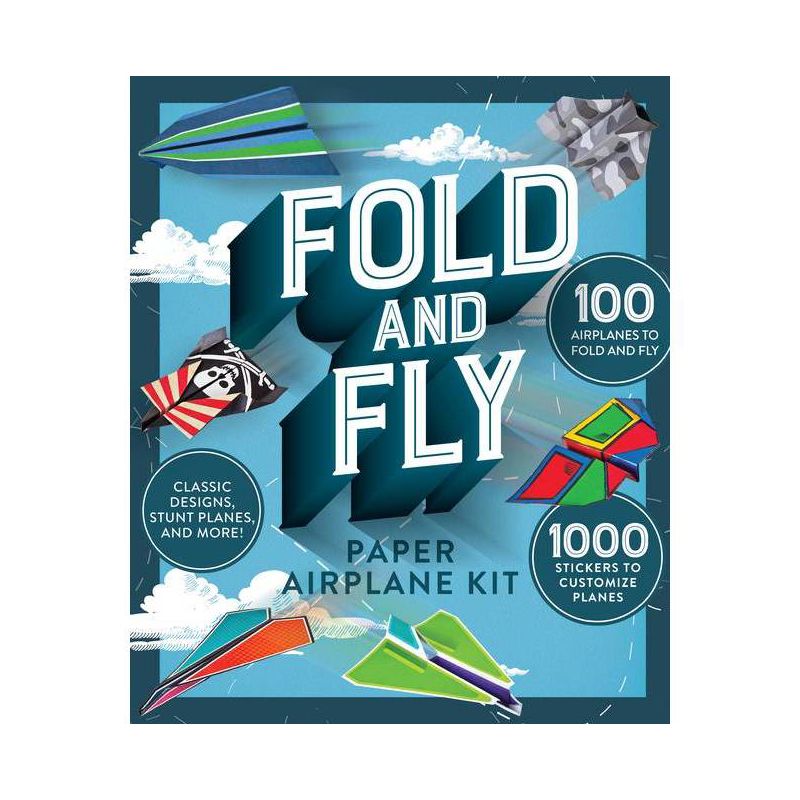 Fold and Fly Paper Airplane Kit - by  Publications International Ltd (Hardcover), 1 of 2