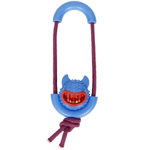 Pet Life Sling-Away Tug and Squeak Natural Jute and Rubber Dog Toy - 1 of 1