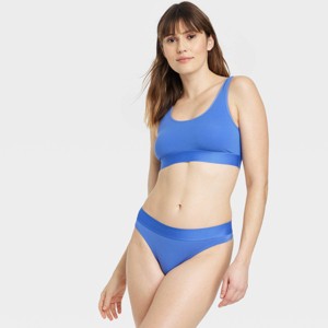 Women's Cotton Stretch Thong Underwear with Elastic Waist - Auden™ - 1 of 4