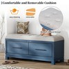 YOOCOZZ  Shoe Bench with Hidden Storage and  Cushion - 2 of 4