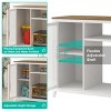 Fish Tank Stand with Power Outlets, 40-50 Gallon Metal Aquarium Stand with Cabinet for Fish Tank Accessories Storage - 4 of 4