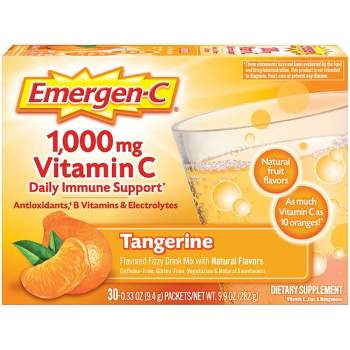 Emergen-C Vitamin C Dietary Supplement Drink Mix - Tangerine - 30ct