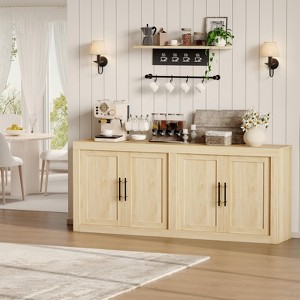 GustoWave Kitchen Sideboard Buffet, Wood Storage Cabinet with Doors - 1 of 4