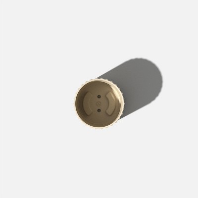 Sand Fluted 6'' Plastic-Stone Indoor/Outdoor Planter Set