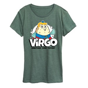 Women's - Spongebob Squarepants - Mrs Puff Virgo Astrology Short Sleeve Graphic T-Shirt - 1 of 4