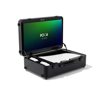 POGA LUX PlayStation 5 Premium Portable Console Travel Case incl. Trolley and 24 AOC Gaming Monitor