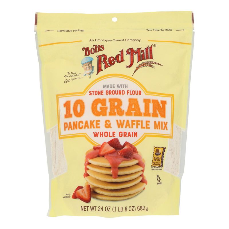 Bob's Red Mill 10 Grain Pancake & Waffle Mix - Case of 4/24 oz, 2 of 7